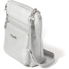 image:imageBaggallini Modern Pocket Crossbody Bag for Women 85x85 Handbag Purse with RFID Lightweight WaterResistantSilver Metallic