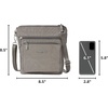 image:imageBaggallini Modern Pocket Crossbody Bag for Women 85x85 Handbag Purse with RFID Lightweight WaterResistantSterling Shimmer