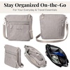 image:imageBaggallini Modern Pocket Crossbody Bag for Women 85x85 Handbag Purse with RFID Lightweight WaterResistantStone Heritage