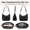 image:imageBaggallini Modern Pocket Half Moon 11x105 Shoulder Women WReplaceable Straps Converts to Crossbody BagBlack