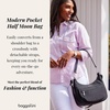 image:imageBaggallini Modern Pocket Half Moon 11x105 Shoulder Women WReplaceable Straps Converts to Crossbody BagDusty Mauve