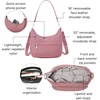 image:imageBaggallini Modern Pocket Half Moon 11x105 Shoulder Women WReplaceable Straps Converts to Crossbody BagDusty Mauve