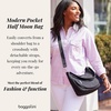 image:imageBaggallini Modern Pocket Half Moon 11x105 Shoulder Women WReplaceable Straps Converts to Crossbody BagFrench Navy