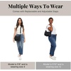 image:imageBaggallini Modern Pocket Half Moon 11x105 Shoulder Women WReplaceable Straps Converts to Crossbody BagLight Grey Petal
