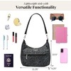 image:imageBaggallini Modern Pocket Half Moon 11x105 Shoulder Women WReplaceable Straps Converts to Crossbody BagMidnight Blossom Print