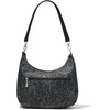 image:imageBaggallini Modern Pocket Half Moon 11x105 Shoulder Women WReplaceable Straps Converts to Crossbody BagMidnight Blossom Print