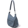 image:imageBaggallini Modern Pocket Half Moon 11x105 Shoulder Women WReplaceable Straps Converts to Crossbody BagMist