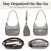 image:imageBaggallini Modern Pocket Half Moon 11x105 Shoulder Women WReplaceable Straps Converts to Crossbody BagSterling Shimmer