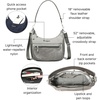 image:imageBaggallini Modern Pocket Half Moon 11x105 Shoulder Women WReplaceable Straps Converts to Crossbody BagSterling Shimmer