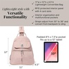 image:imageBaggallini Naples Convertible Backpack  Travel Sling Crossbody  12 Nylon Handbag wRFID amp Padded Tablet SleeveBallet Pink