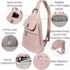 image:imageBaggallini Naples Convertible Backpack  Travel Sling Crossbody  12 Nylon Handbag wRFID amp Padded Tablet SleeveBallet Pink