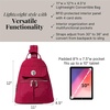image:imageBaggallini Naples Convertible Backpack  Travel Sling Crossbody  12 Nylon Handbag wRFID amp Padded Tablet SleeveBeet Red