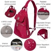 image:imageBaggallini Naples Convertible Backpack  Travel Sling Crossbody  12 Nylon Handbag wRFID amp Padded Tablet SleeveBeet Red