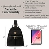 image:imageBaggallini Naples Convertible Backpack  Travel Sling Crossbody  12 Nylon Handbag wRFID amp Padded Tablet SleeveBlack  Gold Hardware