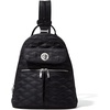 image:imageBaggallini Naples Convertible Backpack  Travel Sling Crossbody  12 Nylon Handbag wRFID amp Padded Tablet SleeveBlack Quilt