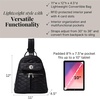 image:imageBaggallini Naples Convertible Backpack  Travel Sling Crossbody  12 Nylon Handbag wRFID amp Padded Tablet SleeveBlack Quilt