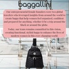 image:imageBaggallini Naples Convertible Backpack  Travel Sling Crossbody  12 Nylon Handbag wRFID amp Padded Tablet SleeveBlack Quilt