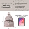 image:imageBaggallini Naples Convertible Backpack  Travel Sling Crossbody  12 Nylon Handbag wRFID amp Padded Tablet SleeveBlush Shimmer