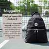 image:imageBaggallini Naples Convertible Backpack  Travel Sling Crossbody  12 Nylon Handbag wRFID amp Padded Tablet SleeveBlush Shimmer