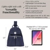 image:imageBaggallini Naples Convertible Backpack  Travel Sling Crossbody  12 Nylon Handbag wRFID amp Padded Tablet SleeveFrench Navy