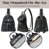 image:imageBaggallini Naples Convertible Backpack  Travel Sling Crossbody  12 Nylon Handbag wRFID amp Padded Tablet SleeveMidnight Blossom
