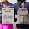 image:imageBaggallini Naples Convertible Backpack  Travel Sling Crossbody  12 Nylon Handbag wRFID amp Padded Tablet SleeveOrchid
