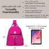image:imageBaggallini Naples Convertible Backpack  Travel Sling Crossbody  12 Nylon Handbag wRFID amp Padded Tablet SleeveOrchid
