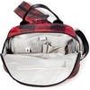 image:imageBaggallini Naples Convertible Backpack  Travel Sling Crossbody  12 Nylon Handbag wRFID amp Padded Tablet SleeveRed Buffalo Plaid