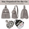 image:imageBaggallini Naples Convertible Backpack  Travel Sling Crossbody  12 Nylon Handbag wRFID amp Padded Tablet SleeveSterling Shimmer