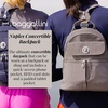 image:imageBaggallini Naples Convertible Backpack  Travel Sling Crossbody  12 Nylon Handbag wRFID amp Padded Tablet SleeveSterling Shimmer