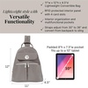 image:imageBaggallini Naples Convertible Backpack  Travel Sling Crossbody  12 Nylon Handbag wRFID amp Padded Tablet SleeveSterling Shimmer