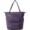 image:imageBaggallini Nolita Convertible Backpack  11x14 Travel Backpack Shoulder Tote Crossbody Bag wRFID Tech Luggage Sleeve amp Laptop PocketDeep Grape Twill