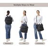 image:imageBaggallini Nolita Convertible Backpack  11x14 Travel Backpack Shoulder Tote Crossbody Bag wRFID Tech Luggage Sleeve amp Laptop PocketSmoke Twill