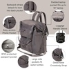 image:imageBaggallini Nolita Convertible Backpack  11x14 Travel Backpack Shoulder Tote Crossbody Bag wRFID Tech Luggage Sleeve amp Laptop PocketSmoke Twill