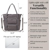 image:imageBaggallini Nolita Convertible Backpack  11x14 Travel Backpack Shoulder Tote Crossbody Bag wRFID Tech Luggage Sleeve amp Laptop PocketSmoke Twill