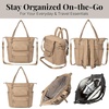 image:imageBaggallini Nolita Convertible Backpack  11x14 Travel Backpack Shoulder Tote Crossbody Bag wRFID Tech Luggage Sleeve amp Laptop PocketTaupe Twill