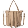 image:imageBaggallini Nolita Convertible Backpack  11x14 Travel Backpack Shoulder Tote Crossbody Bag wRFID Tech Luggage Sleeve amp Laptop PocketTaupe Twill