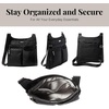 image:imageBaggallini On Track Crossbody with RFID Phone WristletBlack Cheetah Emboss