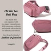 image:imageBaggallini On the Go Belt Bag Waist PackMauve Twill