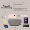 image:imageBaggallini On the Go Belt Bag Waist PackSteel Grey Twill