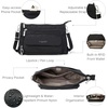 image:imageBaggallini Original Everyday 11x75 Crossbody Bags Rfid Protected Lightweight Nylon Zippered Travel PurseBlack Cheetah Emboss