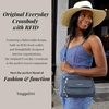 image:imageBaggallini Original Everyday 11x75 Crossbody Bags Rfid Protected Lightweight Nylon Zippered Travel PurseBlack Cheetah Emboss
