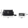 image:imageBaggallini Original Everyday 11x75 Crossbody Bags Rfid Protected Lightweight Nylon Zippered Travel PurseBlack Python Emboss