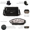 image:imageBaggallini Original Everyday 11x75 Crossbody Bags Rfid Protected Lightweight Nylon Zippered Travel PurseBlack Quilt