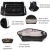 image:imageBaggallini Original Everyday 11x75 Crossbody Bags Rfid Protected Lightweight Nylon Zippered Travel PurseBlack Velvet