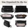 image:imageBaggallini Original Everyday 11x75 Crossbody Bags Rfid Protected Lightweight Nylon Zippered Travel PurseBlack Velvet
