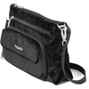 image:imageBaggallini Original Everyday 11x75 Crossbody Bags Rfid Protected Lightweight Nylon Zippered Travel PurseBlack Velvet