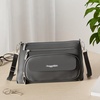 image:imageBaggallini Original Everyday 11x75 Crossbody Bags Rfid Protected Lightweight Nylon Zippered Travel PurseBlack With Sand Lining