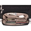 image:imageBaggallini Original Everyday 11x75 Crossbody Bags Rfid Protected Lightweight Nylon Zippered Travel PurseBlack With Sand Lining