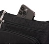 image:imageBaggallini Original Everyday 11x75 Crossbody Bags Rfid Protected Lightweight Nylon Zippered Travel PurseBlack With Sand Lining